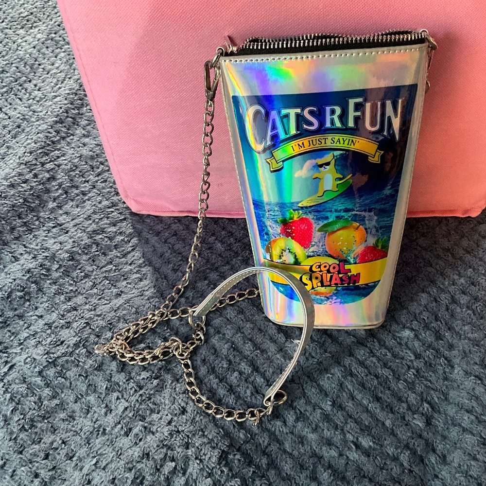 Novelty Capri Sun-like Crossbody Bag